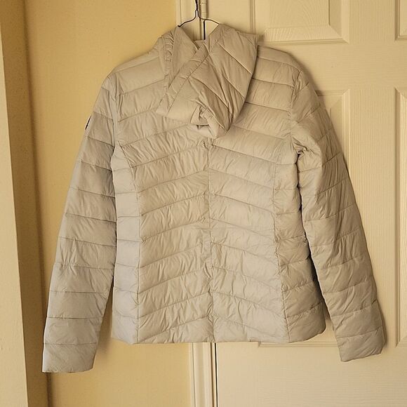 Roxy Puffer Jacket M Women's Lightweight Light Gray Lightweight - Picture 5 of 6